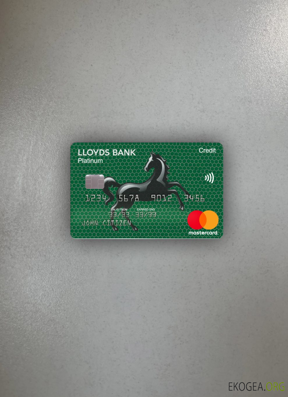 Royaume , Uni Lloyds Platinum Mastercard Photolook recto